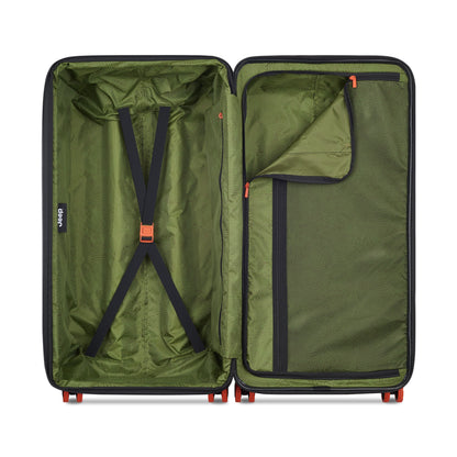 JH001A 32-Inch Expandable Check-In Trunk Suitcase, Green - Delsey Paris Best Price