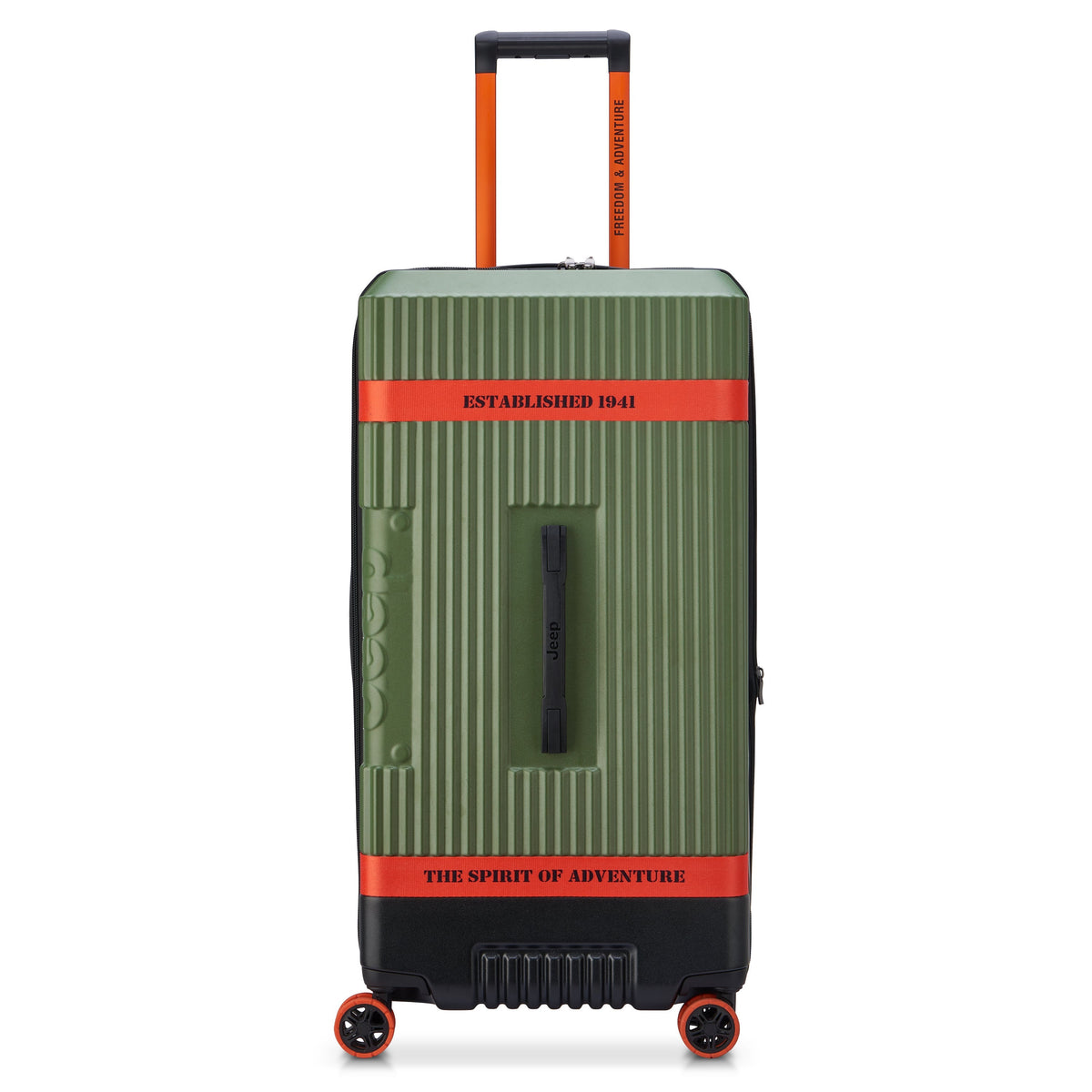 JH001A 32-Inch Expandable Check-In Trunk Suitcase, Green - Delsey Paris Best Price