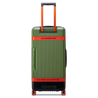 JH001A 32-Inch Expandable Check-In Trunk Suitcase, Green - Delsey Paris Best Price
