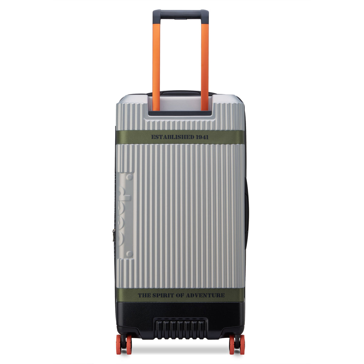 JH001A 32-Inch Expandable Check-In Trunk Suitcase, Silver - Delsey Paris Trusted