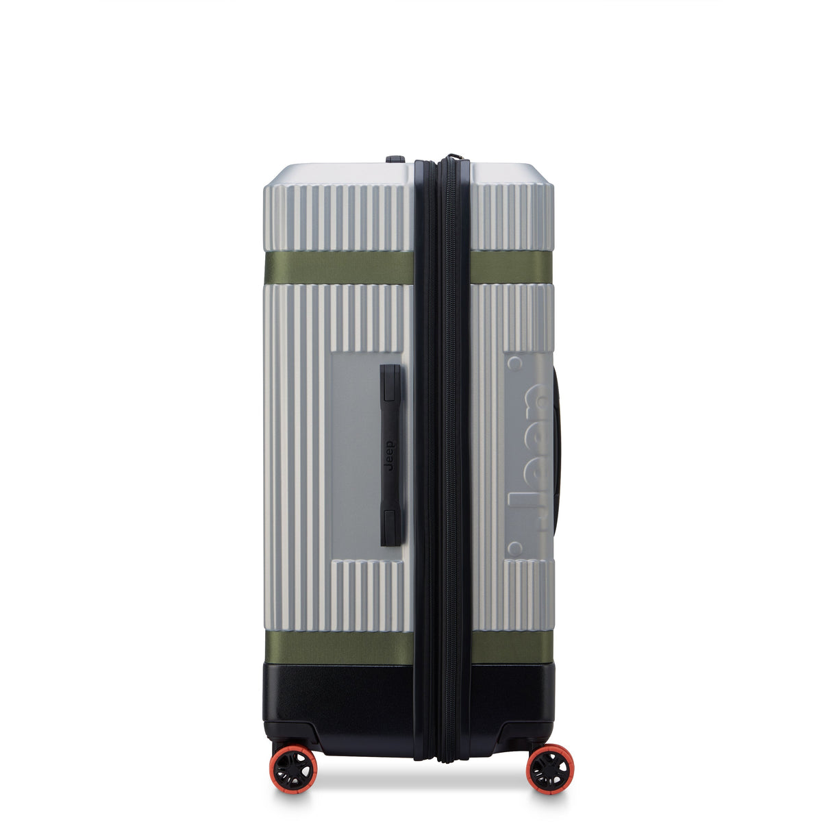 JH001A 32-Inch Expandable Check-In Trunk Suitcase, Silver - Delsey Paris Trusted