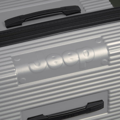JH001A 32-Inch Expandable Check-In Trunk Suitcase, Silver - Delsey Paris Trusted