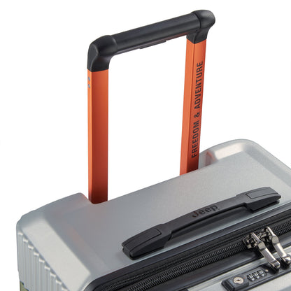 JH001A 32-Inch Expandable Check-In Trunk Suitcase, Silver - Delsey Paris Trusted