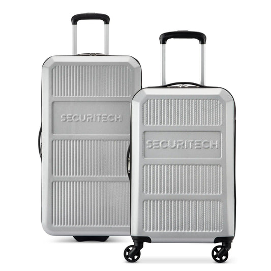 ASPHALT 2-Piece Luggage Set, Silver - Delsey Paris New