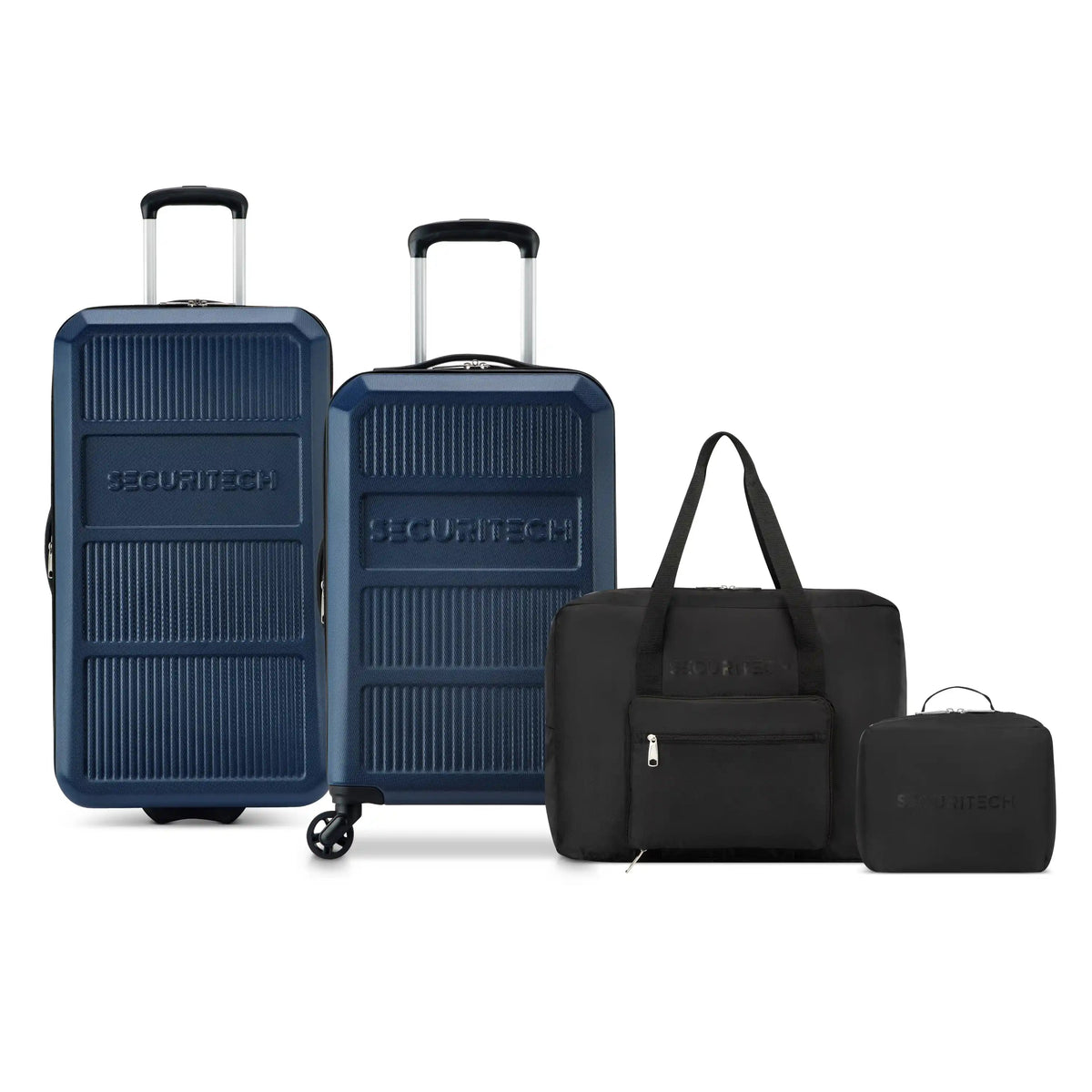 ASPHALT 4-Piece Luggage Set, Navy - Delsey Paris Recommended