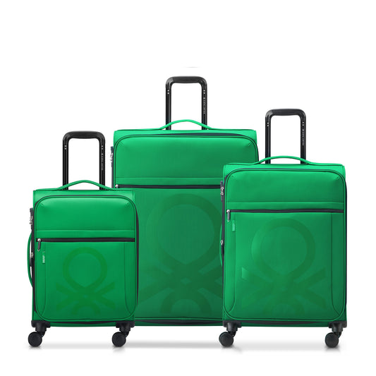 COLOR BLOCK 3-Piece Luggage Set, Green - Delsey Paris Best Price