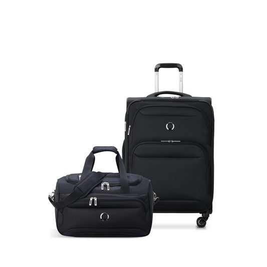 SKY MAX 2.0 2-Piece Luggage Set, Black - Delsey Paris Smart Buy