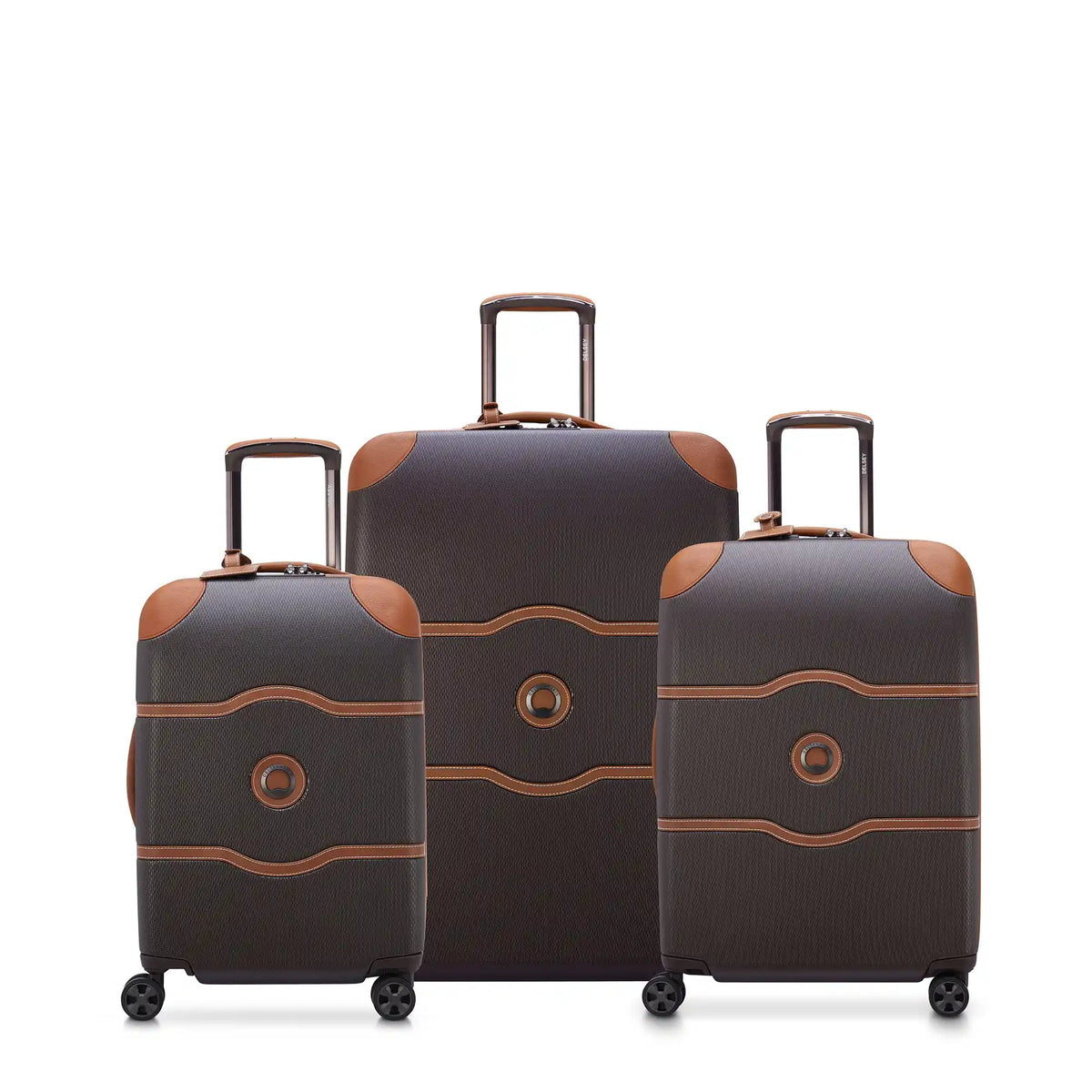 CHATELET AIR 2.0 3-Piece Luggage Set, Brown - Delsey Paris Premium