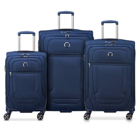 HELIUM DLX 3-Piece Luggage Set, Navy - Delsey Paris Essential