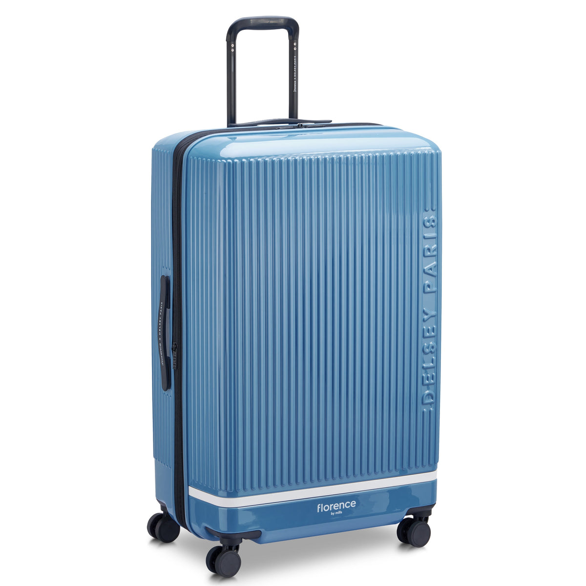 SPIN ME AWAY 31-Inch Check-In Suitcase, Zinc blue - Delsey Paris Customer Favorite