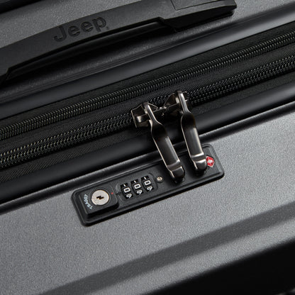 JH001A 32-Inch Expandable Check-In Suitcase, Anthracite - Delsey Paris Value