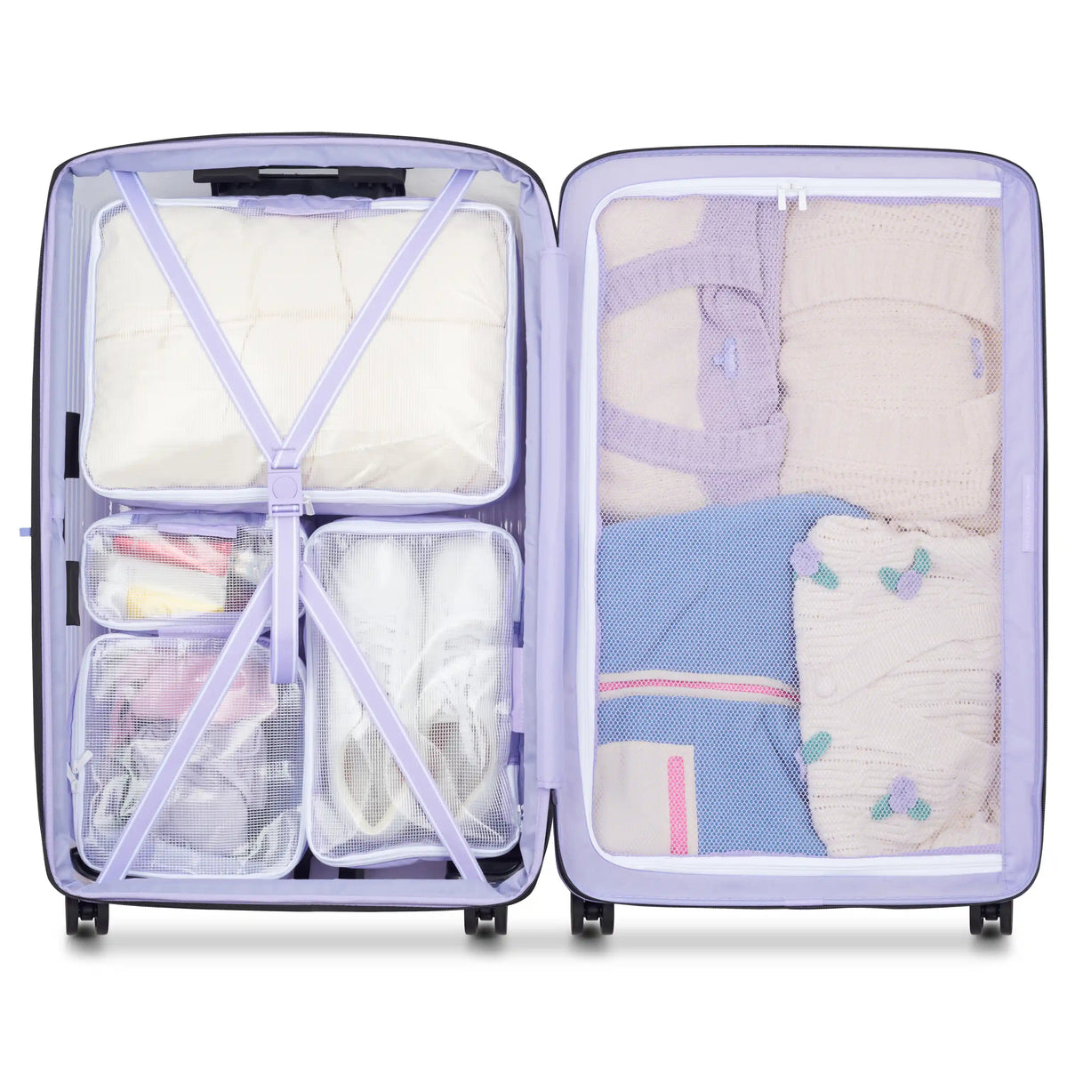 GOTTA GLOW 31-Inch Check-In Suitcase, Translucent purple - Delsey Paris Signature
