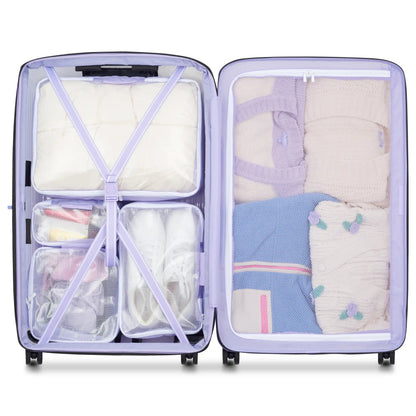 GOTTA GLOW 31-Inch Check-In Suitcase, Translucent purple - Delsey Paris Signature