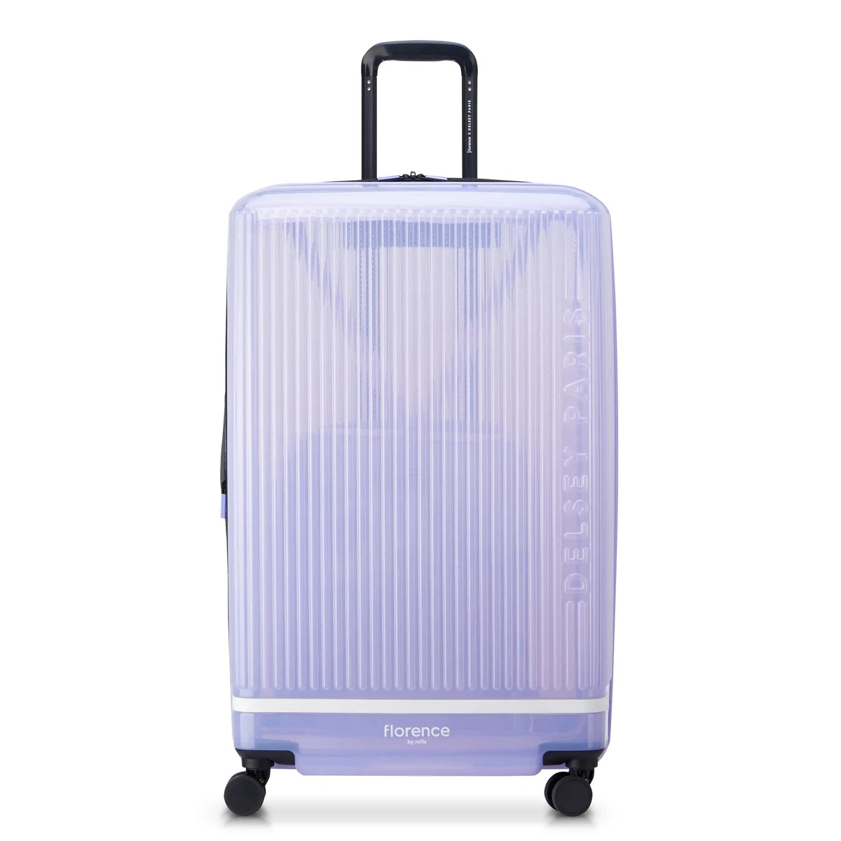 GOTTA GLOW 31-Inch Check-In Suitcase, Translucent purple - Delsey Paris Signature