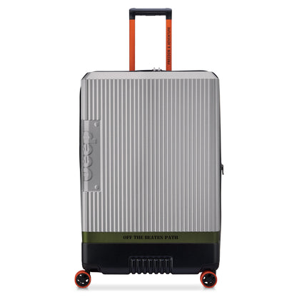 JH001A 32-Inch Expandable Check-In Suitcase, Silver - Delsey Paris Top Pick