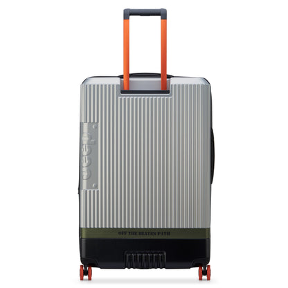 JH001A 32-Inch Expandable Check-In Suitcase, Silver - Delsey Paris Top Pick