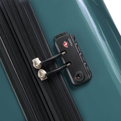 HELIUM AERO 32-Inch Expandable Check-In Suitcase, Metallic green - Delsey Paris Everyday
