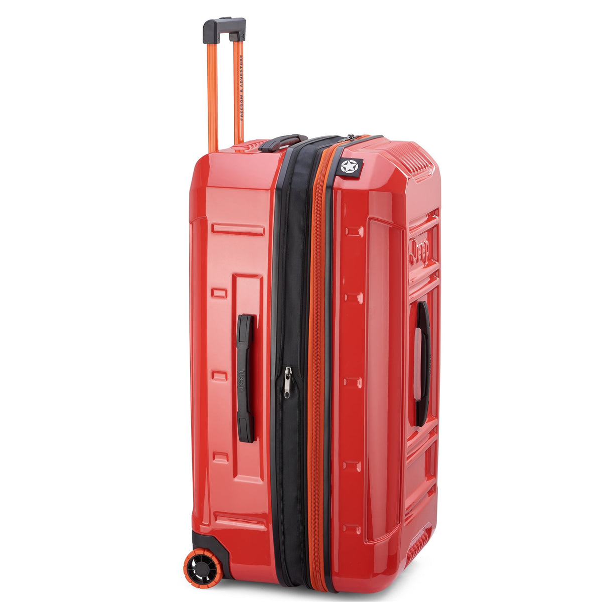 JH003B 32-Inch 2-Wheeled Expandable Check-In Suitcase, Tomato - Delsey Paris Signature