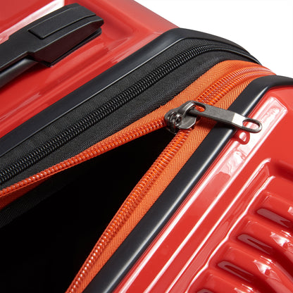 JH003B 32-Inch 2-Wheeled Expandable Check-In Suitcase, Tomato - Delsey Paris Signature