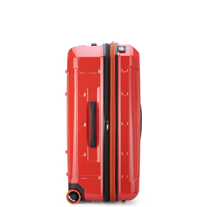 JH003B 32-Inch 2-Wheeled Expandable Check-In Suitcase, Tomato - Delsey Paris Signature