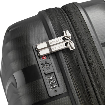 DUNE 23-Inch Expandable Carry-On Suitcase, Black - Delsey Paris Featured